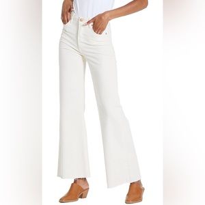 Dear John Fiona Wide-Leg Jean High-Waist Wheat raw hem ankle size 29